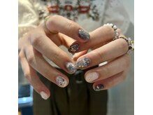 オマモリ ネイル 心斎橋店(omamori nail)/宝石箱×落書きネイル