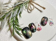 ブレス 仙台駅前本店(BLESS)/夏祭りに映える花火ネイル！