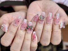 ウサギネイル 新大久保店(usagi nail)/ピンクネイル