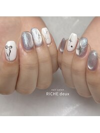 パープル×メタリック