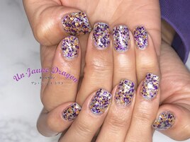 【自爪ネイル】グリッターネイル