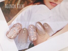 【フラワーネイル】