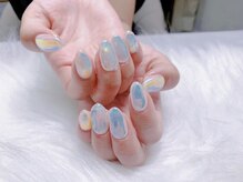 フローラ/うるうるオーロラ氷ネイル