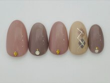 ネイルサロン アビー グランデュオ蒲田店(abbie)/くすみアーガイル¥10208