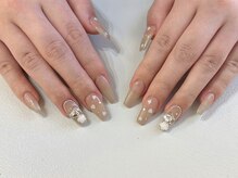 ランドネイル 天神(LANDNAIL)/長さだし10本+ワンホンデザイン
