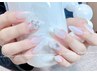 ★夏季限定【チップ長さだし】ワンカラーor ラメグラ＋パーツ2個♪¥ 11980