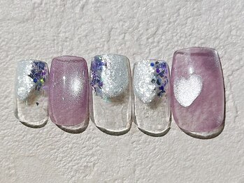 ハートネイル マグネット ホロ