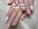ワンカラー&ラメネイル