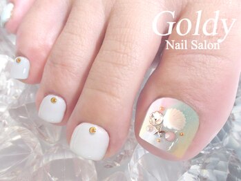 ネイルサロン ゴールディ(NAIL SALON GOLDY)/FOOT華やかアートジコース