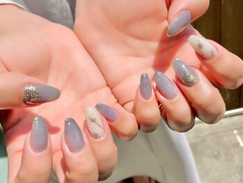 ビューティービースト フォー ネイルアンドアイラッシュ 松浜店(beauty:beast)/ブルーグレー☆