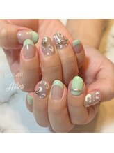 エールネイル(Ailes nail)/レオパードネイル