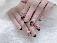 スペラ 大宮店(Spera)/韓国人気の黒バレリーナネイル