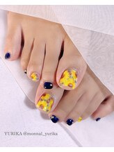 モナールアンド(MONNAL&)/ひまわりネイル