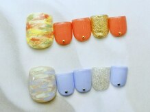 ジョリーネイル 大宮本店(jolie nail)/デザインフットFootコース¥6300