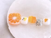 ネイルサロンフォーユー(for u)/オレンジネイル¥7500