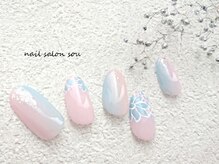 ネイルサロン ソウ 心斎橋店(Nail Salon Sou)/爽やか♪フラワーnail