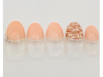 ネイルサロン アビー グランデュオ蒲田店(abbie)/ツイードピンク¥10,758