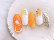 ネイルサロンフォーユー(for u)/オレンジネイル¥7980