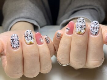 ネイルサロン プール ヴー(Nail Salon Pour Vous)/【冬定額】ツイードネイル