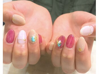 ドレス ネイルアンドアイラッシュ 梅田(Dress)/【Dress 梅田】サマーレッド