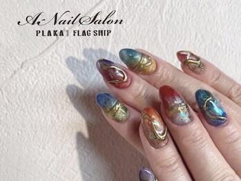 エーネイルサロン プラーカ本店(A-Nail Salon)/秋色ニュアンス