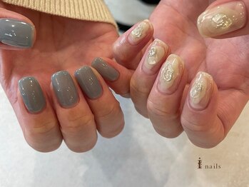 アイネイルズ 吉祥寺店(I nails)/ちぐはぐ塗りかけ