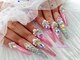 ネイルサロン ラクス(Lacus)の写真/《ロングスカルプ大人気★》スカルプ・長さだしネイルで支持されるLacus◇お好みの長さで美しく☆