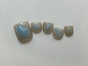 ネイルメゾン 天神店(NAIL MAISON)/天然石風ぷっくりシンプル¥8500