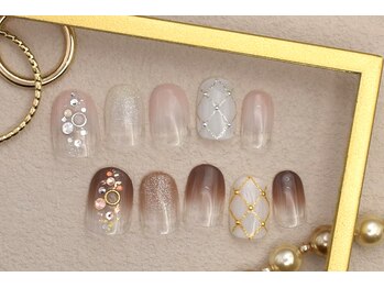 プリッシュ 銀座店(prish)/6000円　アーガイル　大人ネイル