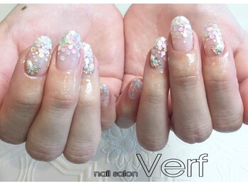 ネイルサロン べルフ(nail salon Verf)/カラフルパステルホロmix☆