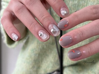 ミエレ(miele)/定額アシメニュアンスデザイン