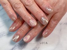 ネイルアトリエルカ(nail atelier LUCA)/W-139 ピンクチューリップネイル