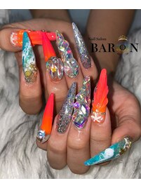 夏ネイル×埋めつくし