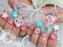 ネイルズガッシュトウキョウ 横浜西口店(NAILsGUSH TOKYO)/キラキラ/痛ネイル/ピンク