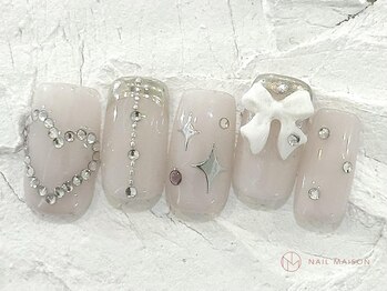 ネイルメゾン 池袋店(NAIL MAISON)/ハートワンホン¥10550