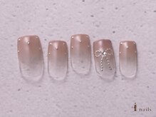 アイネイルズ 横浜WEST店(I-nails)/グラデドットリボン9480円