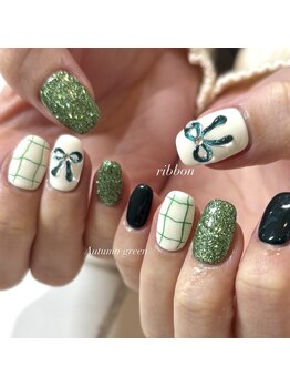 カミナネイル(KAMINA.nail)/green point art