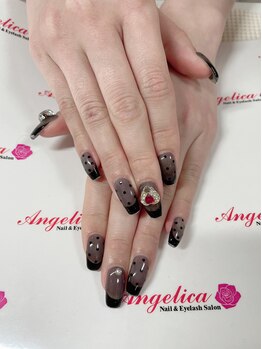 ネイルサロン アンジェリカ(Angelica)/No.64 シースルードット