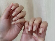 イーチ 烏丸御池(each)/ラメ囲みフレンチネイル￥10250