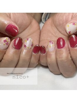 ニコ(nico+)/押し花ネイル