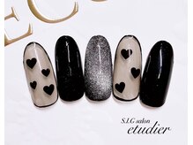 S.I.Gサロン エチュデイエ(etudier)/ブラックハートネイル☆