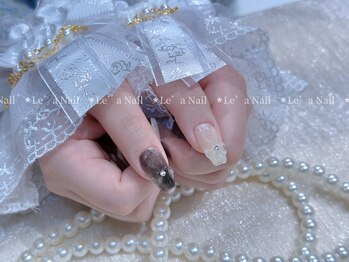 レアネイル 渋谷店(Le’a nail)/持ち込みアート☆3Dリボン