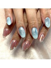 ザ バーム 船橋店(THE BALM)/グラデーションネイル/アシメ