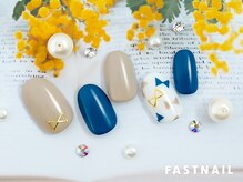 ファストネイル 立川店(FAST NAIL)/大人シックなリボンネイル￥6600