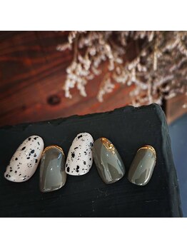 ネイルスミス 高松店(Nailsmith)/ダルメシアン×グリーン