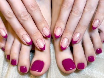 ネイルマジック 仙台一番町店(NAIL MAJIC)/カシスカラーnail♪