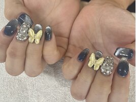 蝶々ネイル
