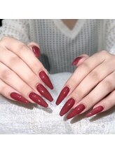 クイーンズビューティーサロン 新宿本店(Queen's beauty salon)/チップ長さ出し10本+ワンカラー