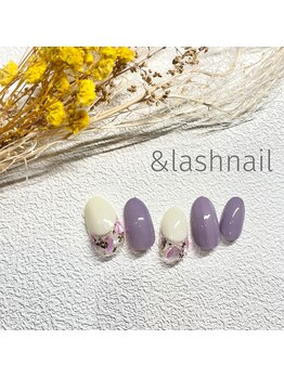 アンドラッシュネイル(&Lash nail)/定額サンプル6000/4本アート