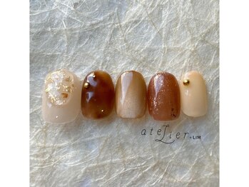 アトリエ プラス リム(atelier +LIM)/秋ネイル / ブラウン